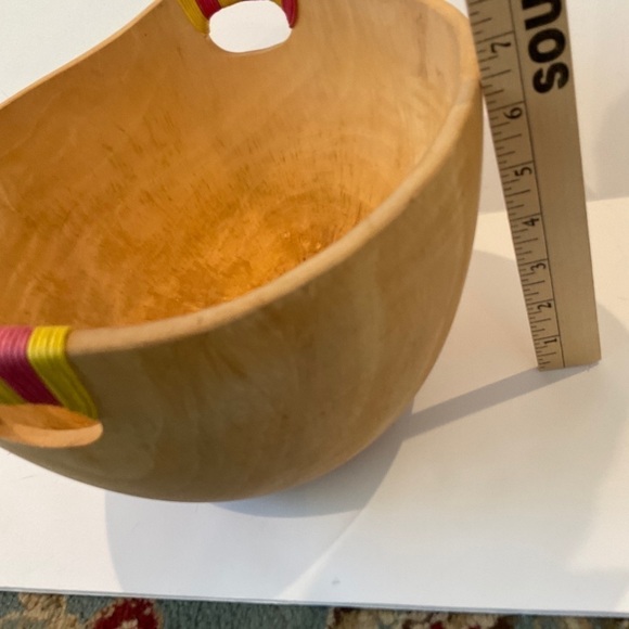 Anthropologie Amai Serving Wooden Bowl - Picture 7 of 9